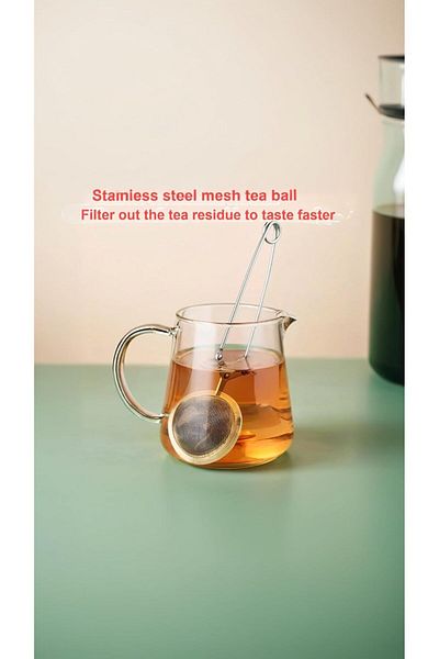 Generic Sweet seven® Stainless Filter, 2Pcs Set, for Loose Leaf Tea & Herbs, Easy-to-Use Tea Ball Strainers