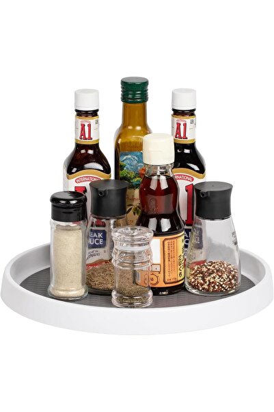 Arabest 10 Inch Lazy Susan Organizer,Non-Skid Turntable for Cabinet,Pantry,Ki...