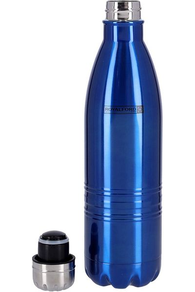 Generic Royalford RF5769BL 500 ml Vacuum Bottle - Double Wall Stainless Steel Flask & Water Bottle - Hot &