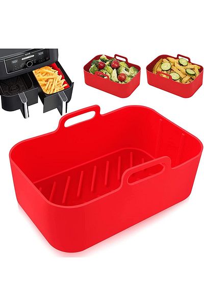 Generic REVHQ Air Fryer Reusable Liner, for Ninja Foodi DZ201/DZ401 Dualzone Air Fryer, Oven Insert Silicon