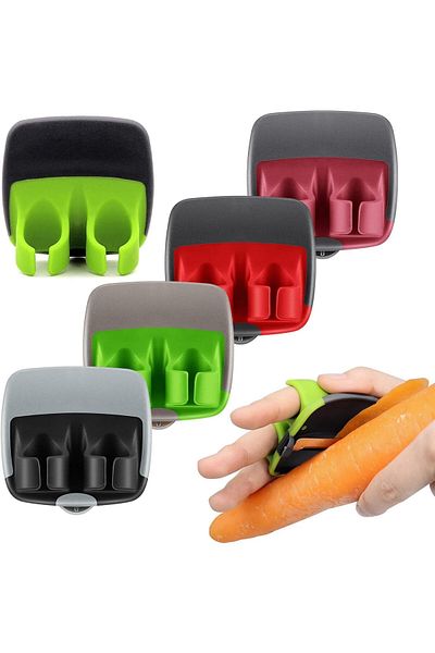 Generic 5 Pieces Finger Vegetable Peeler Palm Peeler Kitchen Onion Slicer Carrot Peeler Veg Peeler with Com