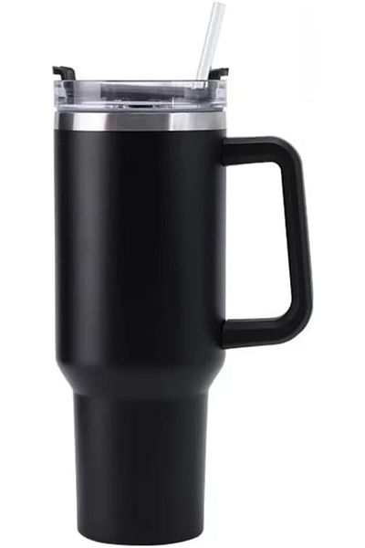 Generic 40 oz Tumbler with Handle and Straw, Vacuum Insulated Stainless Steel Water Tumbler Travel Cup for
