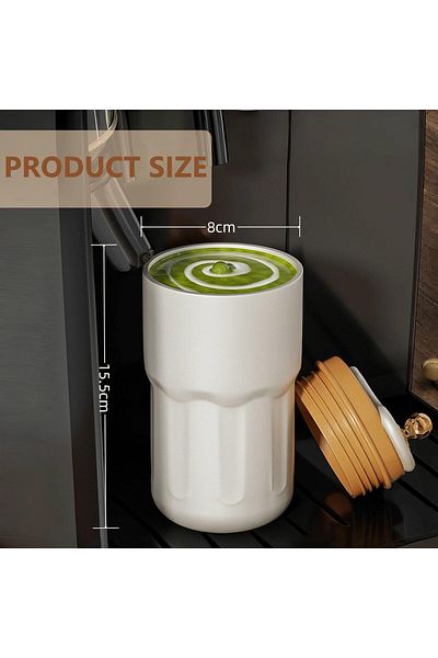 Generic 420ML Coffee Cup Travel Mugs,Water Bottle Flask with Temperature Display,316 Stainless Steel Leakpr