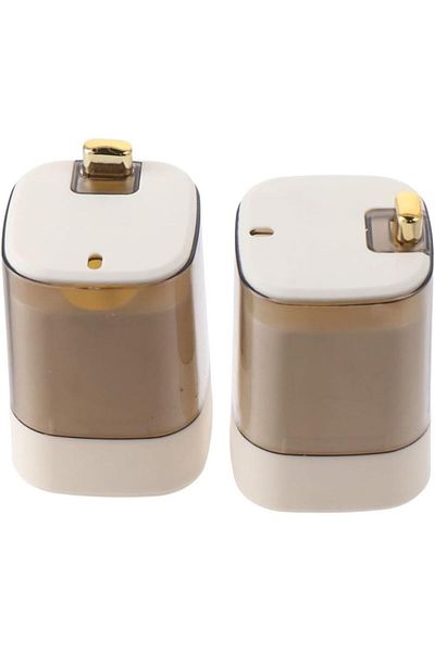 Generic Oasisgalore 2pcs Press Toothpick Box Creative Automatic Home Living Room Toothpick Can,Toothpick Ho