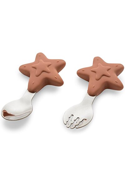 Citron - طقم ملعقة وشوكة تدريب من السيليكون