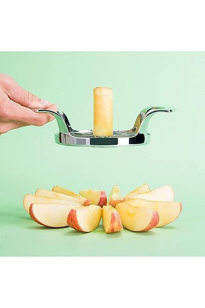 Generic Tazweeq Apple Slicer, 12-Slice Apple Slicer Corer,Easy to Use, Time-Saving, Stainless Steel Apple C