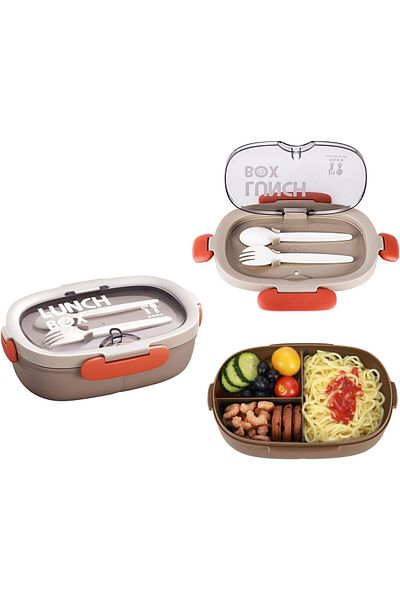 Generic Bento Box Lunch Boxes Stackable Bento Lunch Box for Adults Leak-Proof Lunch Container with Compartm
