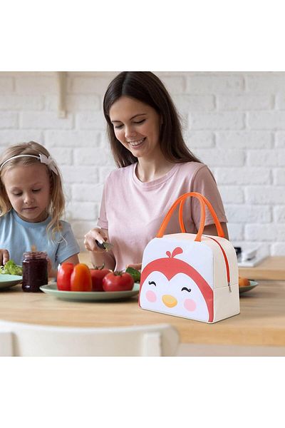 Generic Waterproof Lunch Bag for Adults Kids Cartoon Colors Insulated Lunch Box Cooler Bag Portable Tote Ba