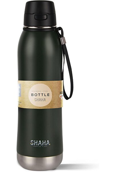 SHAHA زجاجة تفريغ الهواء 800 مل (خضراء)