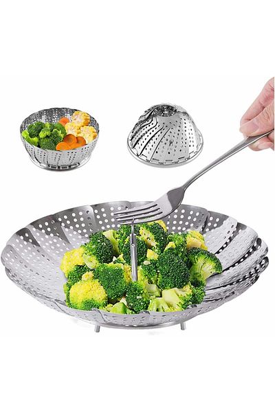 Generic TERRIFI Premium Stainless Steel Steamer Basket for Instant Pot, Expandable Design Fits 6.1" to 10.5