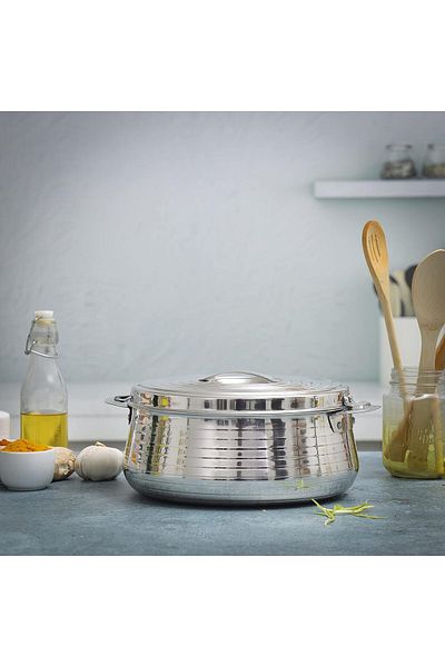 Generic Royalford Hilux Double Wall Stainless Steel Hot Pot, 1500ml, RF10532 | Firm Twist Lock | Strong Han