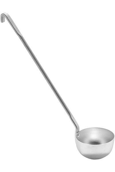 Generic Al Sanidi Aluminum Cooking Spoon, Silver, 51x11 cm