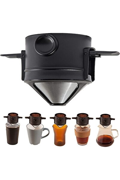 MIBRU Travel Coffee Maker – Foldable Reusable Portable Dripper Cone (Paperless) – Multi-color