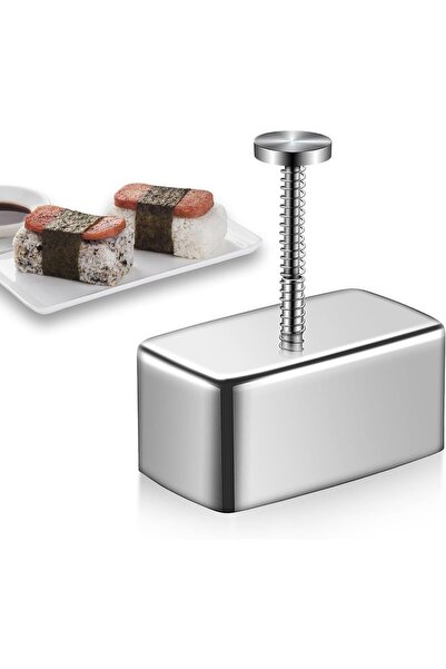 Arabest Onigiri Mold,Stainless Steel Square Sushi Rice Mold,Easy to Use,Detac...