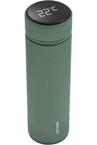 Generic Porodo Smart Water Bottle Cup with Temperature Indicator and Up to 12 Hours of Thermal Insulation,