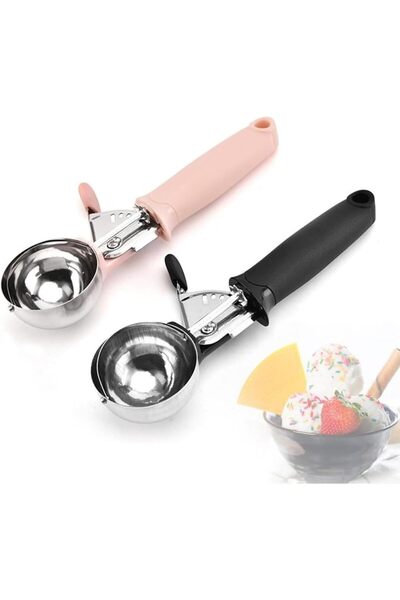 Arabest Ice Cream Scoop,Heavy Duty Multifunctional Ice Cream Scoop Kitchen Tool for Cupcake,Meatballs(2pcs)