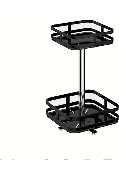 Generic KakanomuNa 360° Rotating Condiments Metal Storage Rack Multi-Layer Condiments Turntable Spice Conta