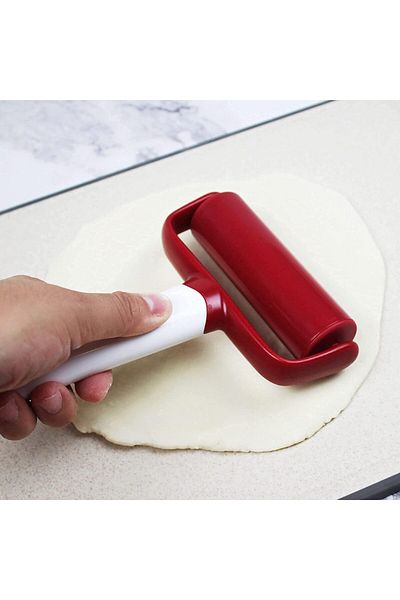 Generic ELECDON 2 Pieces Pizza Dough Roller and Docker Set, Pastry Pizza Pie Roller Rolling Pins and Time-S