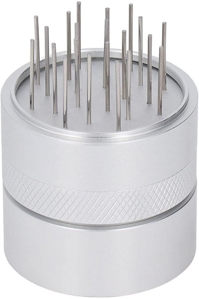 Generic Coffee Needle Distributor with Base, Effective Dispersion, Rust-Resistant Stainless Steel Hand Coff