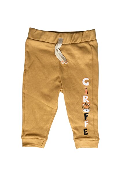 Divonette Baby Boy Set of 3 100% Cotton Elastic Waist Patterned Sweatpants