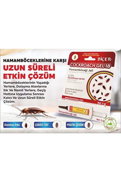 karaoğlan tarım Biçer Cockroachgel 18 5gr Hamamböceği Jeli