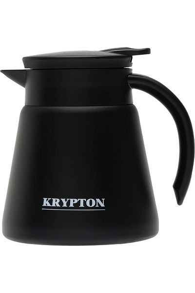 Generic Krypton Stainless Steel Coffee Pot, 600ml Capacity, KNVF6329 - Double Vacuum Insulation, Stainless
