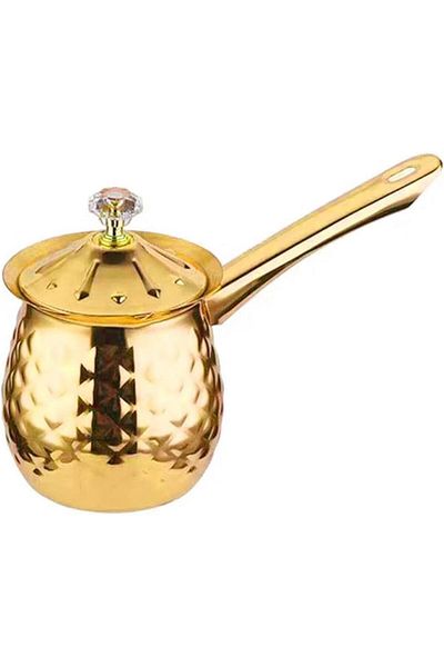 Generic Tazweeq Coffee Pot,Stainless Steel Turkish Greek Arabic Coffee Pot with Lid and Handle,Turkish Coff