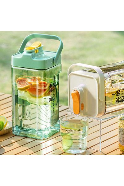 Generic MIBRU Cold Bevrages Container With Faucet Juice Container Household Cold Kettle for Making Iced Tea