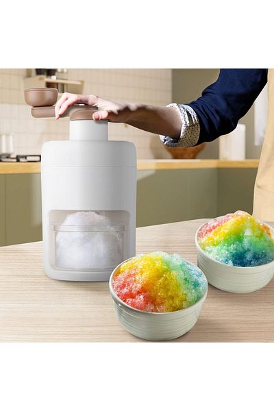 Generic Built-in Spring Ice Press, Portable Ice Crusher, Cone Ice Machine, Manual Ice Machine with Stainles