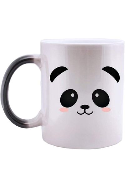 Generic Caliamary Heat Changing Mug, Funny Panda Color Changing Ceramic Coffee Mug,11 oz Heat Sensitive Mag