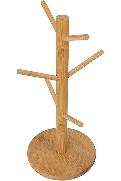 Generic Orchid Wooden Cup And Mug Holder, Wooden Mug & Cup Holder.