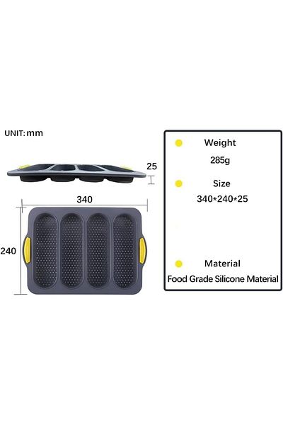 Generic SupWolf Silicone Bread Loaf Pan, Non-stick & Heat-resistance Bread Baking Pan, Loaf Pans for Baking
