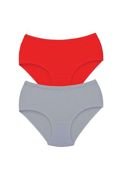 PRATİKOBA 2 Pieces Tutku Women's High Waist Bato Thick Rubber Panties S6