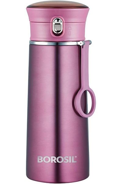 Generic BOROSIL Double Wall Copper Coated Inner Vacuum Insulated Travelease Flask |Water Bottle|Thermos|Spo