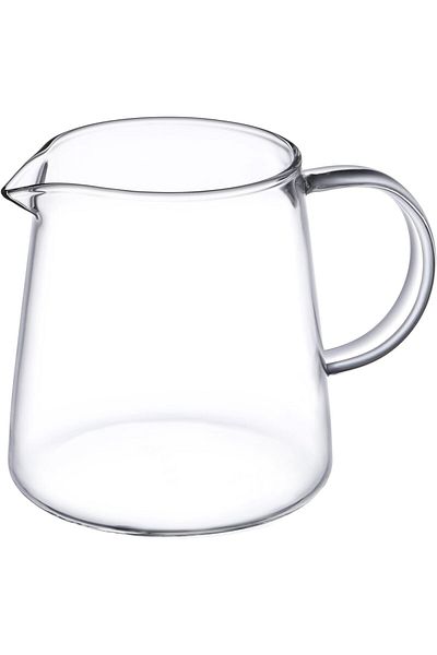 Generic JIEJE Small Glass Pitcher, 8.5 Ounces, Mini Glass Tea Pitcher (1 Pack)