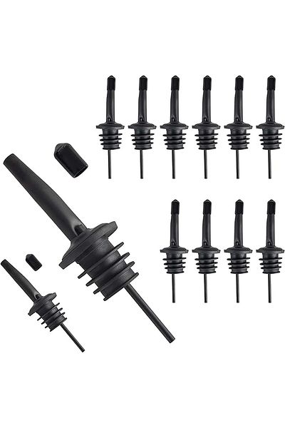 Generic Tazweeq 12 Pack Wine Bottle Pourer, Stainless Steel Classic Wine Bottle Pourer, Tapered Spout Wine
