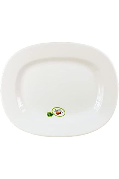 Servewell R-0119 Oval Plate, 35.5x 31 cm, White, Porcelain