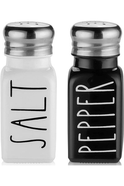 Generic Salt and Pepper Shakers Set, Farmhouse Salt Shaker, Modern Farmhouse Kitchen Table Decor for Home R