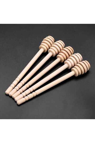 Generic 24Pcs Household Wooden Honey Dripper Stick Server Jam Syrup Drizzler ...