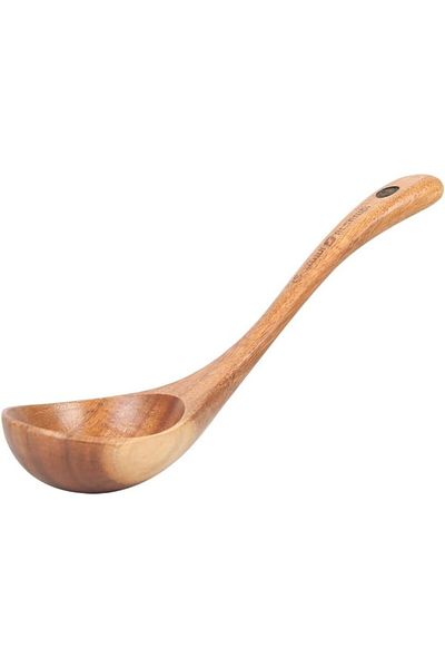 Generic Al Sanidi Wooden Cooking Spoon, Wooden Spoons, Brown, Size 20 cm 6973874036076