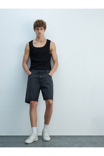 Ltb Jadrıen Relaxed Cut High Waist Jean Bermuda