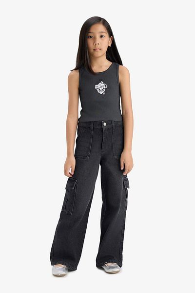 DeFacto Girl's Disney Mickey & Minnie Crew Neck Undershirt E6519A825Hs
