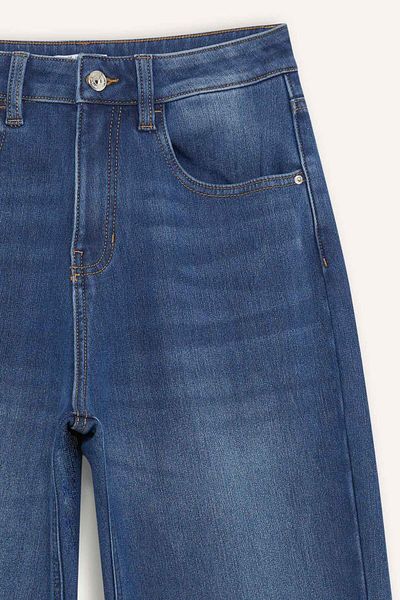 DeFacto Pantaloni lungi de jeans cu talie înaltă Relax Fit C9615AX24WN