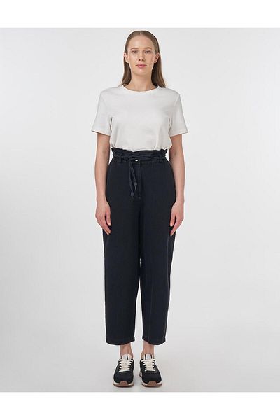 KYR Denim Trousers with Rope Belt Detail Anthracite