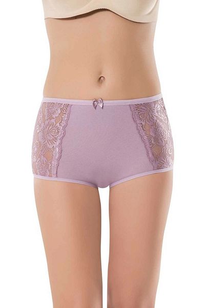 PRATİKOBA 10 Pieces High Waist Bato Panties with Lace Edge