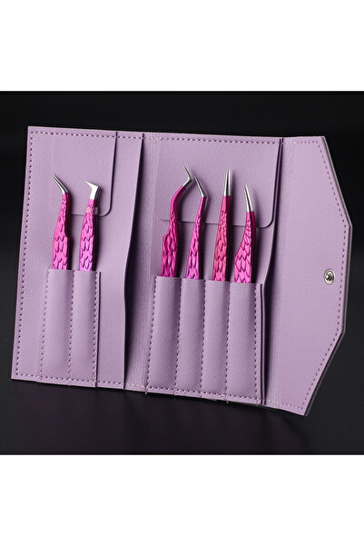 Choice 3 6 قطع من ملاقط الرموش الصناعية المضادة للانزلاق وملاقط تمديد الرموش ...