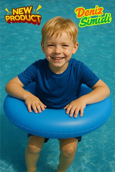 BibKing Children's Swimming Ring,Colorful Pool Ring Suitable for Boys and Girls,Children's Products (Blue 51-61 cm)