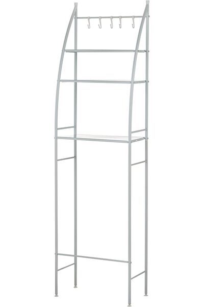 Showay Stainless Steel Space-Saving Bathroom Shelf, 3-Tier Toilet Towel Stora...