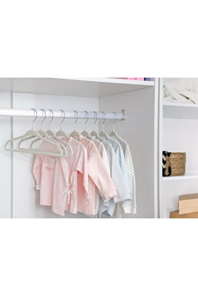 Generic ManGotree 30-Pack 11in Velvet Baby Clothes Hangers, Ultra Thin Non-Slip (White)