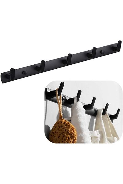 Generic Wall Mount Coat Hooks Heavy Duty Aliminum Hooks for Hanging Towel Hat Robe Cloth Organizer for Bath